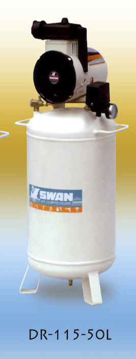 Swan Oil Less Air Compressor DR-115-50L - Click Image to Close